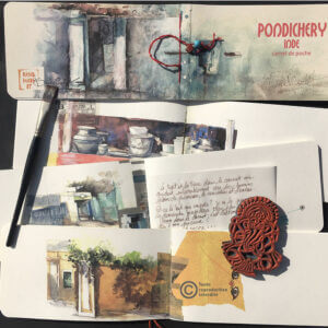carnet de voyage Pondicherry Isabelle Corcket