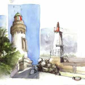 Carnettiste et aquarelliste Isabellle présente son carnet de voyage Bretagne